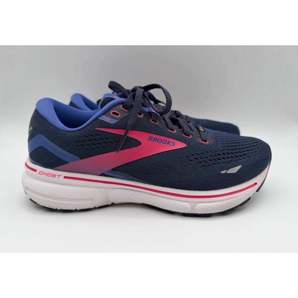 Brooks Ghost 15 GTX Running Sneakers Shoes Gore Tex Women’s Size 7 Blue & Pink